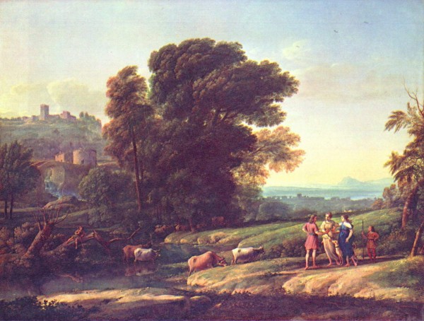 Heards coming out of the water by Claude Lorrain